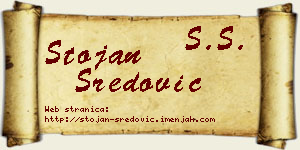 Stojan Sredović vizit kartica